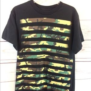 Men’s Ink Inc Black and Cammo Tee